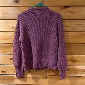 Evereve Mauve Turtleneck Sweater